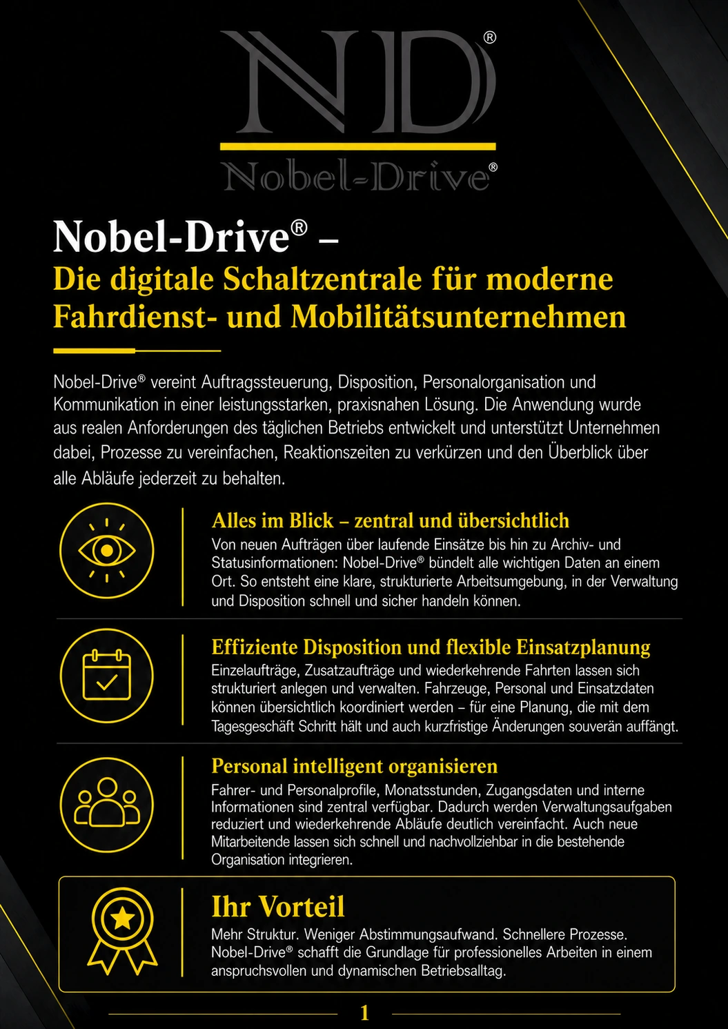 Nobel-Drive Broschüre Seite 1